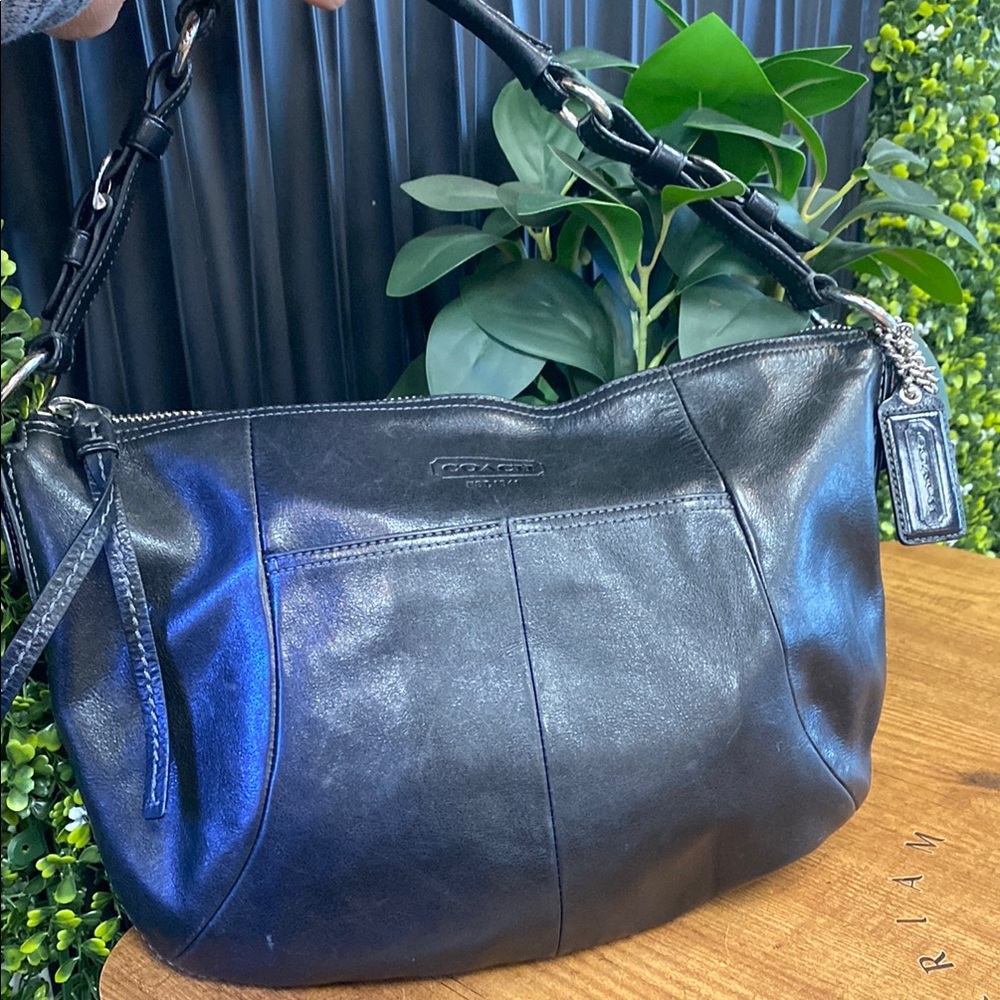 Authentic Black Classic leather Coach Soho bag